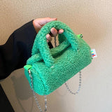 Niche Lamb Wool Bag Chain Messenger Handbag