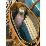 Vintage Leather Tote Bag for Women Large Capacity Handbag