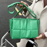 Soft PU Leather Women Shoulder Bags Big Space Solid Ladies Messenger Bag