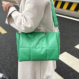 Soft PU Leather Women Shoulder Bags Big Space Solid Ladies Messenger Bag