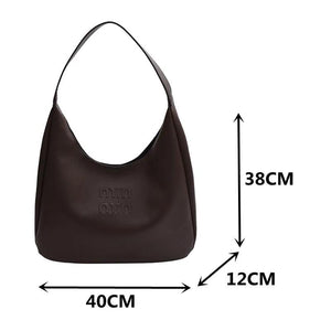 Women's Solid Shoulder Bags Large Shopper Tote Bag Large Capacity Hobos Bag