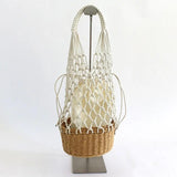 Hollow Fishnet Weaving Beach Straw Women Shoulder Bag