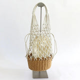 Hollow Fishnet Weaving Beach Straw Women Shoulder Bag
