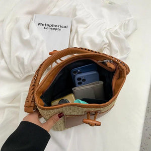 Casual Big Straw Shoulder Bags For Women