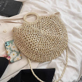 Bohemian Straw Beach Shoulder Bag Crossbody Tote