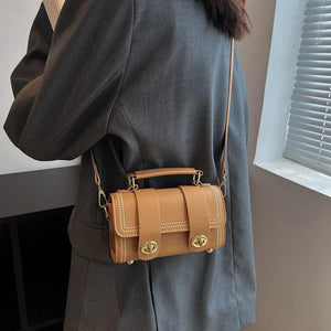 Vintage Women's Satchels Bags Messenger Bags Lady Pu Leather Boston Bags