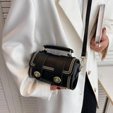 Vintage Women's Satchels Bags Messenger Bags Lady Pu Leather Boston Bags