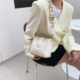 Women's Cartoon Print Shoulder Bag Genuine Leather Crossbody Bag