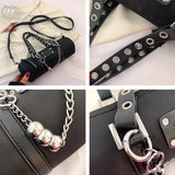 Girl Small Purses Handbags Chain Cylinder Side Bag Pillow Pattern Shoulder Bag