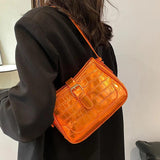 Women Bling Armpit Bags Glitter Shoulder Bags Leather Handbag Crossbody Bag