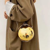 Round Ball Evening Bags Women Clutch Crossbody Bag