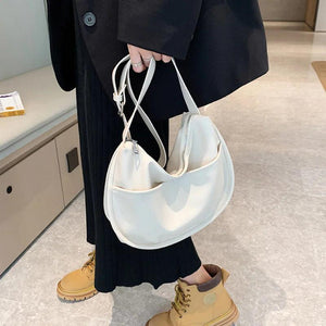 Women Dumpling Bags Large Capacity Shoulder Bag PU Leather Crossbody Bags