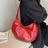 Women Dumpling Bags Large Capacity Shoulder Bag PU Leather Crossbody Bags