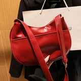 Women Dumpling Bags Large Capacity Shoulder Bag PU Leather Crossbody Bags