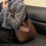 Vintage Soft Leather Bucket Bags Shoulder Bags Crossbody Bags
