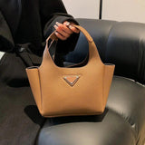 2pc/set Women's Handbags Casual Tote Bucket Ladies