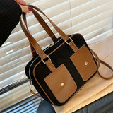 Women Large Capacity Travel Handbag Durable Fabric Shoulder Bag Casual Tote