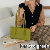 Retro PU Leather Women Small Tote Shoulder Bag