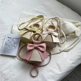 Straw Women Shoulder Bags Summer Beach Bucket Crossbody Bags Handbags