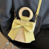 Straw Women Shoulder Bags Summer Beach Bucket Crossbody Bags Handbags