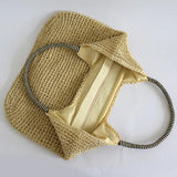 Straw Woven Women Shoulder Bag Beach Travel Big Handbags Women's Bag