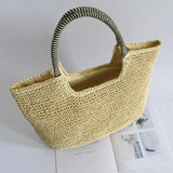Straw Woven Women Shoulder Bag Beach Travel Big Handbags Women's Bag