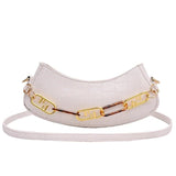 PU Leather Stone Pattern Armpit Bag Ladies Shopping Shoulder Bags Female