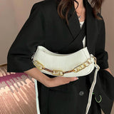 PU Leather Stone Pattern Armpit Bag Ladies Shopping Shoulder Bags Female