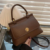 Classic French Vintage Women Shoulder Bag Soft Leather Crossbody Messenger Bag