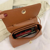 Classic French Vintage Women Shoulder Bag Soft Leather Crossbody Messenger Bag