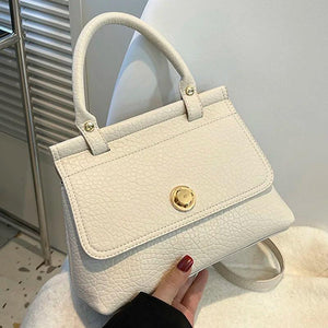 Classic French Vintage Women Shoulder Bag Soft Leather Crossbody Messenger Bag