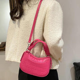 Crocodile Leather Hobo Bags Evening Clutch Crossbody Handbag Purse