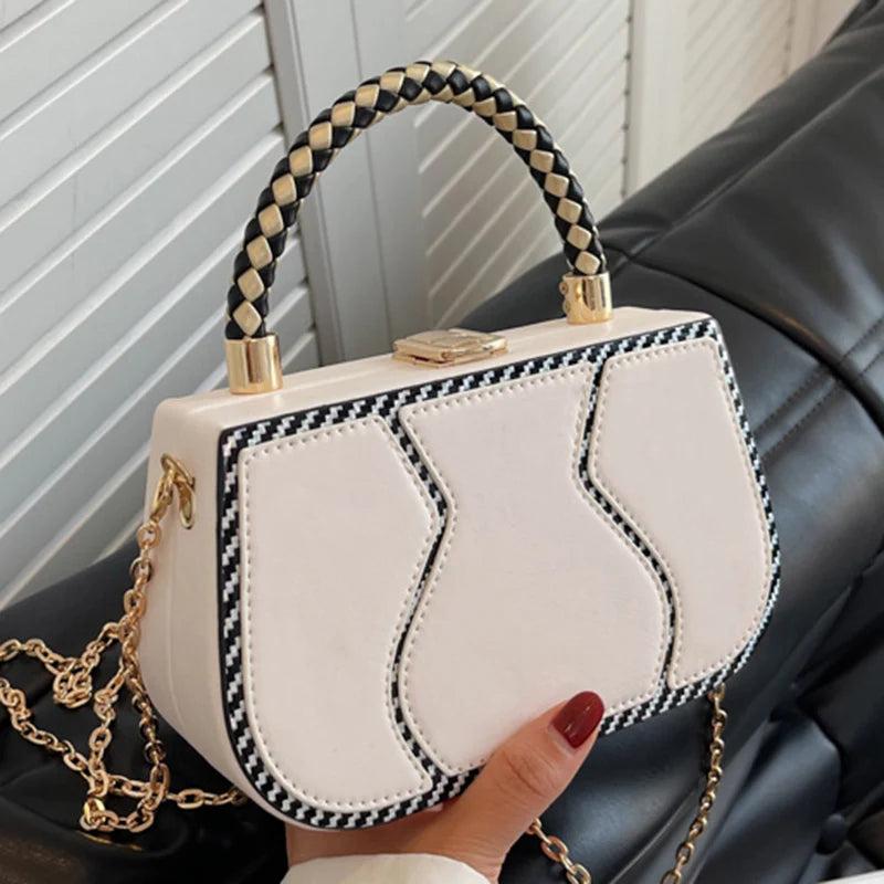 Women Handbag Prom Small Totes PU Leather Chain Shoulder Bags