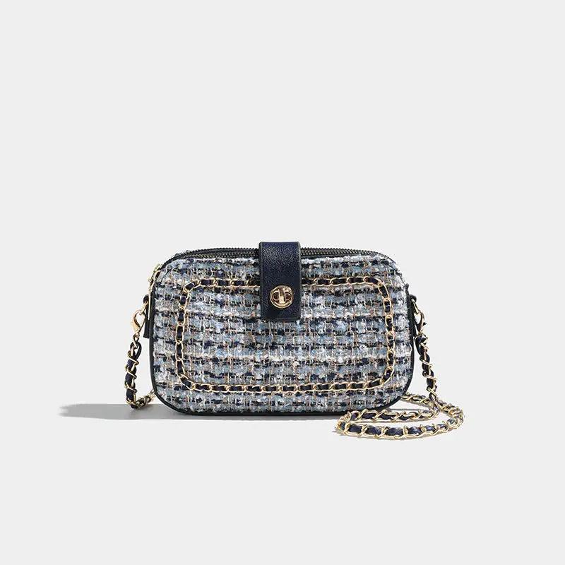 Woolen Fabric Shoulder Messenger Bag for Women