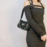 Crocodile Pattern Armpit Bag PU Leather Shoulder Bag