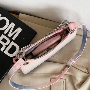 Stone Pattern Shoulder Bag Evening Clutch Crossbody Bag