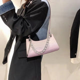 Stone Pattern Shoulder Bag Evening Clutch Crossbody Bag