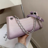 Stone Pattern Shoulder Bag Evening Clutch Crossbody Bag