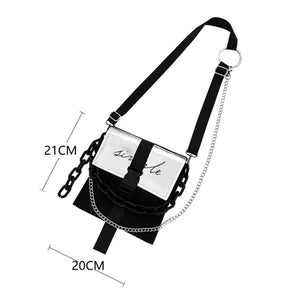 Acrylic Chain Crossbody Bag Street Shoulder Handbag