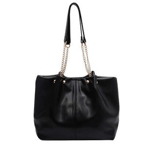 Vintage PU Leather Shoulder Bag for Women Handbags Purses Tote Bags