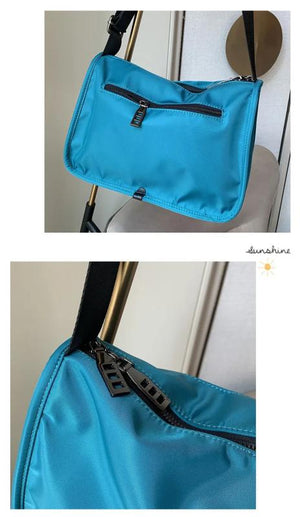 Waterproof Oxford Women Shoulder Bags with Wide Strap Crossbody Large Capacity