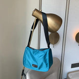 Waterproof Oxford Women Shoulder Bags with Wide Strap Crossbody Large Capacity