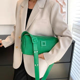 Women Pu Leather Handbags Ladies Green Shoulder Bag Boston Bags