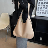 Vintage Large Leather Women's Shoulder Bag High Capacity Handbag Female Hobo
