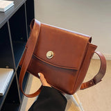 Casual Women Green Brown Underarm Bags Vintage Lady Armpit Bags Handbags