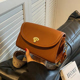 Women Saddle Bags Brown Shoulder Bags Retro Lady Messenger Bags