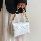 Women Clutches Thick chain Shoulder bags PU Leather Crossbody Bags