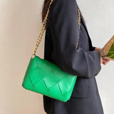 Women Clutches Thick chain Shoulder bags PU Leather Crossbody Bags