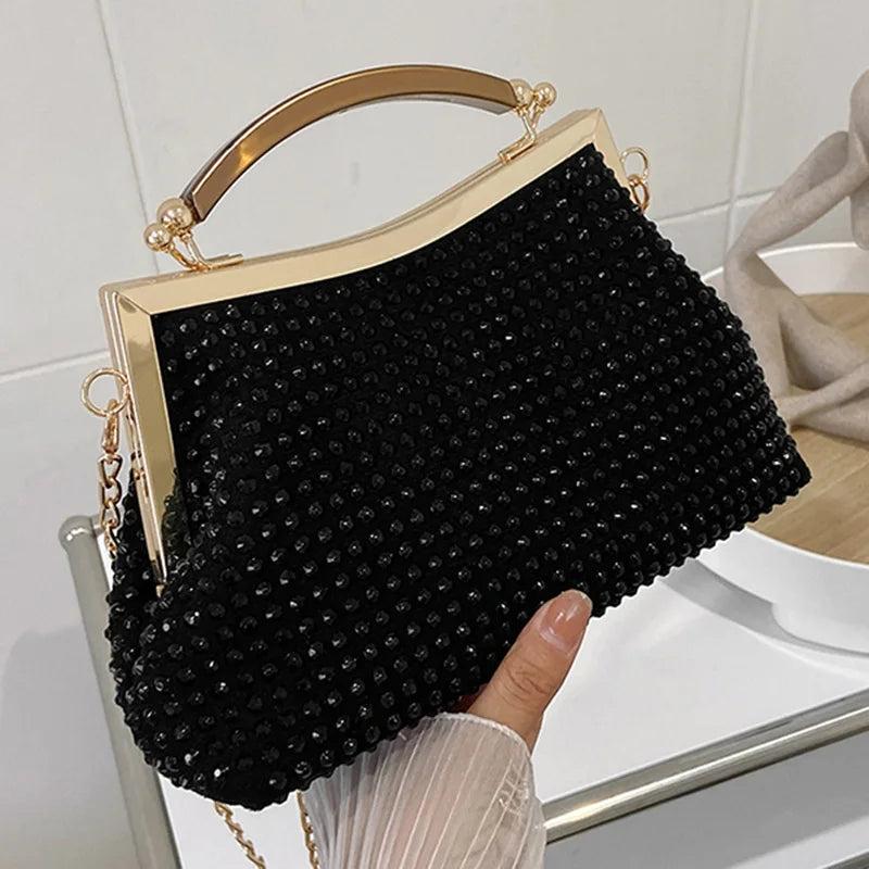 Women Bling Diamonds Evening Clutch Handbags And Purse