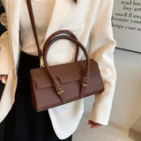Soft Leather Shoulder Bag for Women Beige Crossbody Handbag